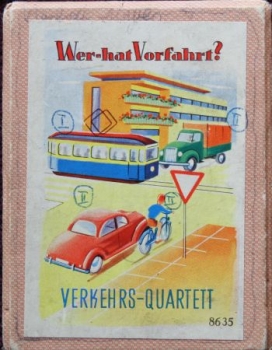 Schwager & Steinlein "Wer hat Vorfahrt?" 1951 Verkehrs-Quartett (5120)